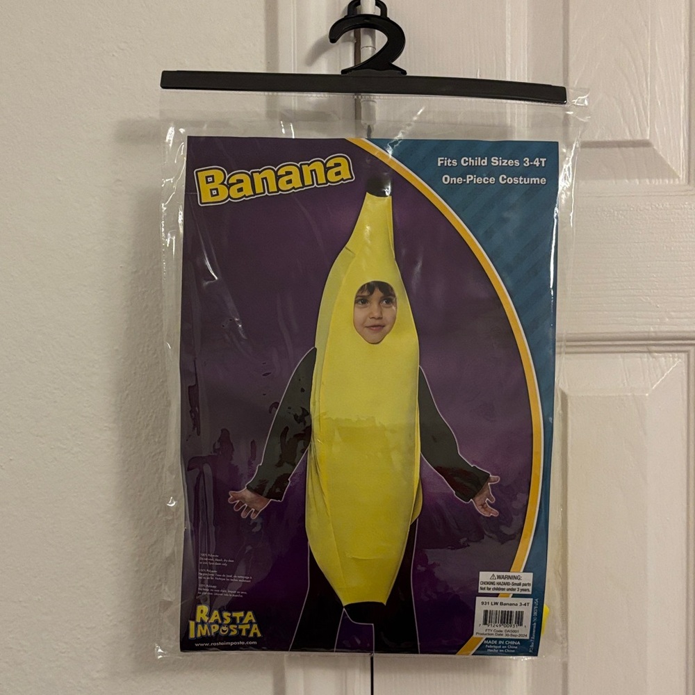 Kids Banana Costume - Yellow